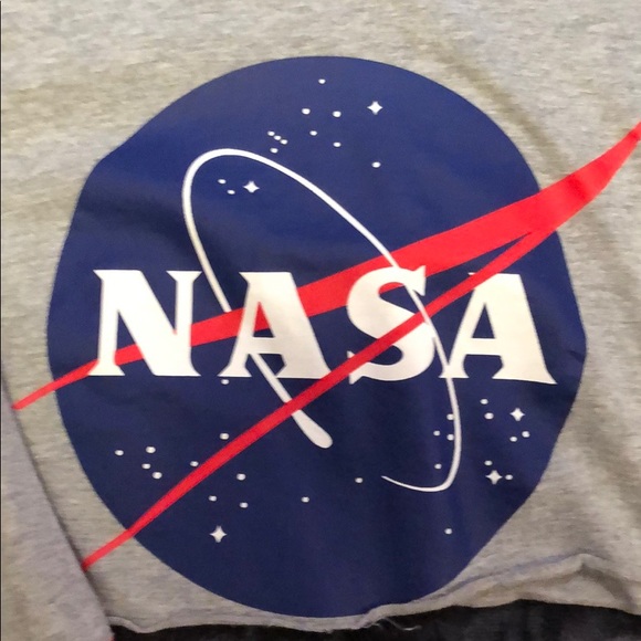 NASA grey cropped sweatshirt - Picture 2 of 3